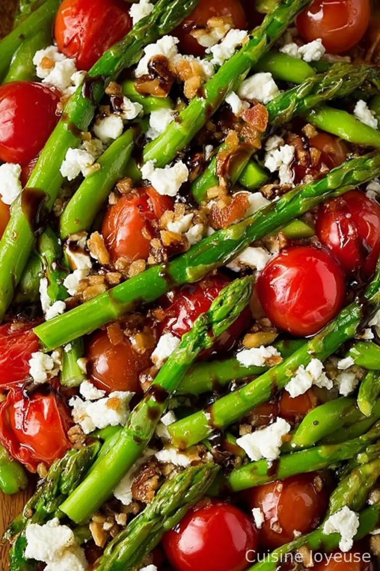 Asparagus, Tomato and Feta Salad with Balsamic Vinaigrette