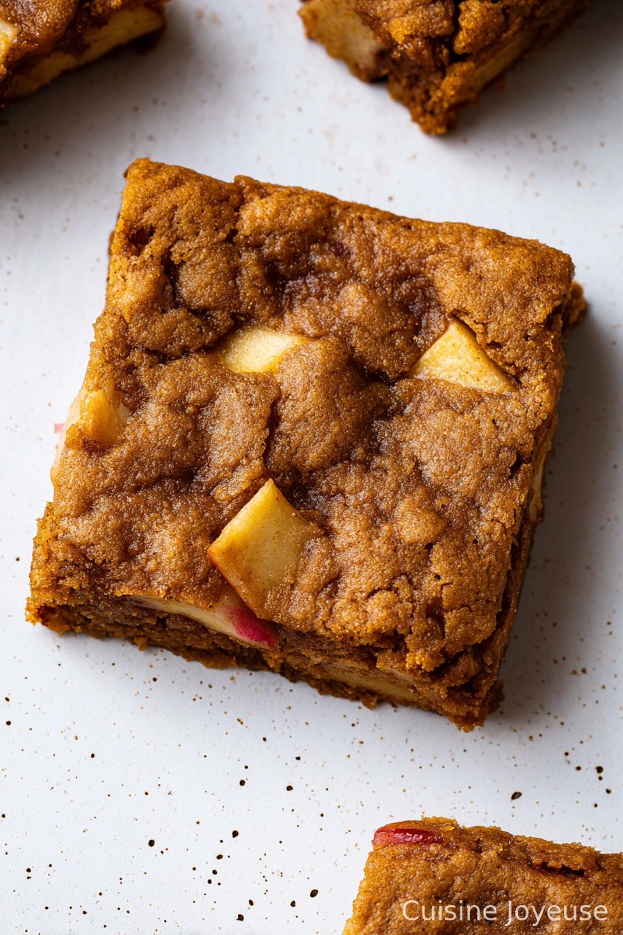 Brown Butter Apple Pie Blondies