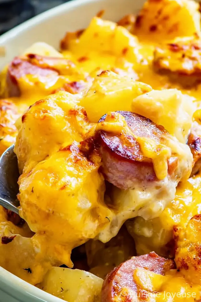 Cheesy Potatoes with Smoked Sausage