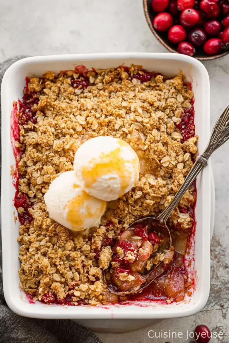 Pear Cranberry Crisp