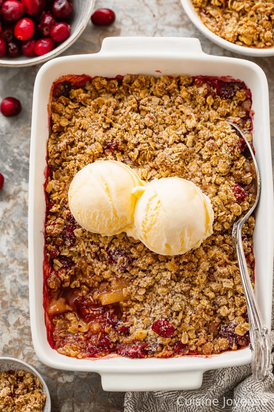 Pear Cranberry Crisp