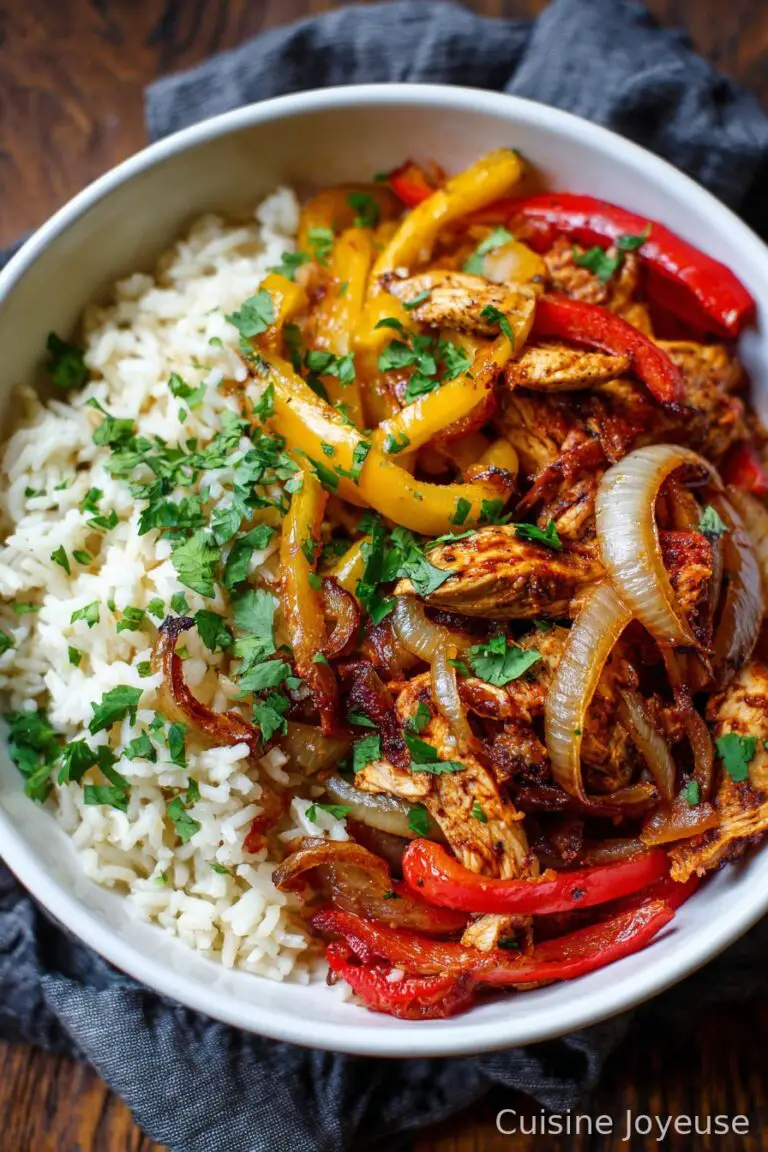 Chicken Fajita Rice Bowl