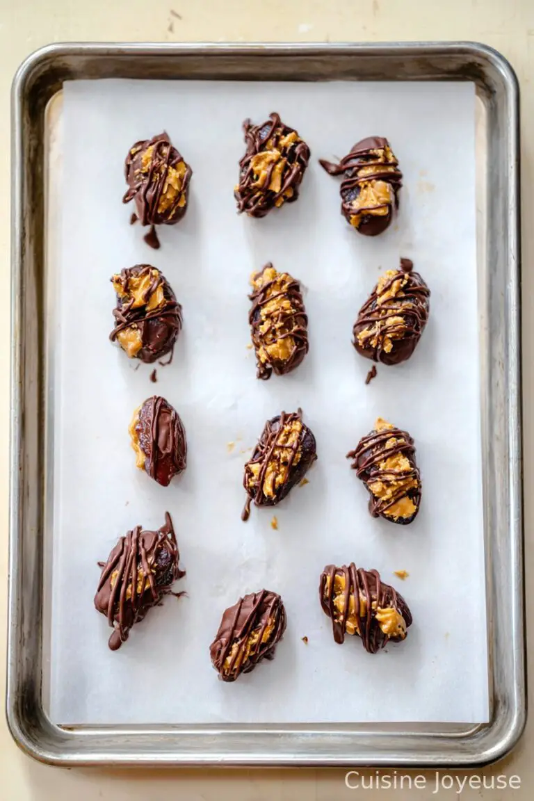 Chocolate Covered Dates Stuffed with Peanut Butter