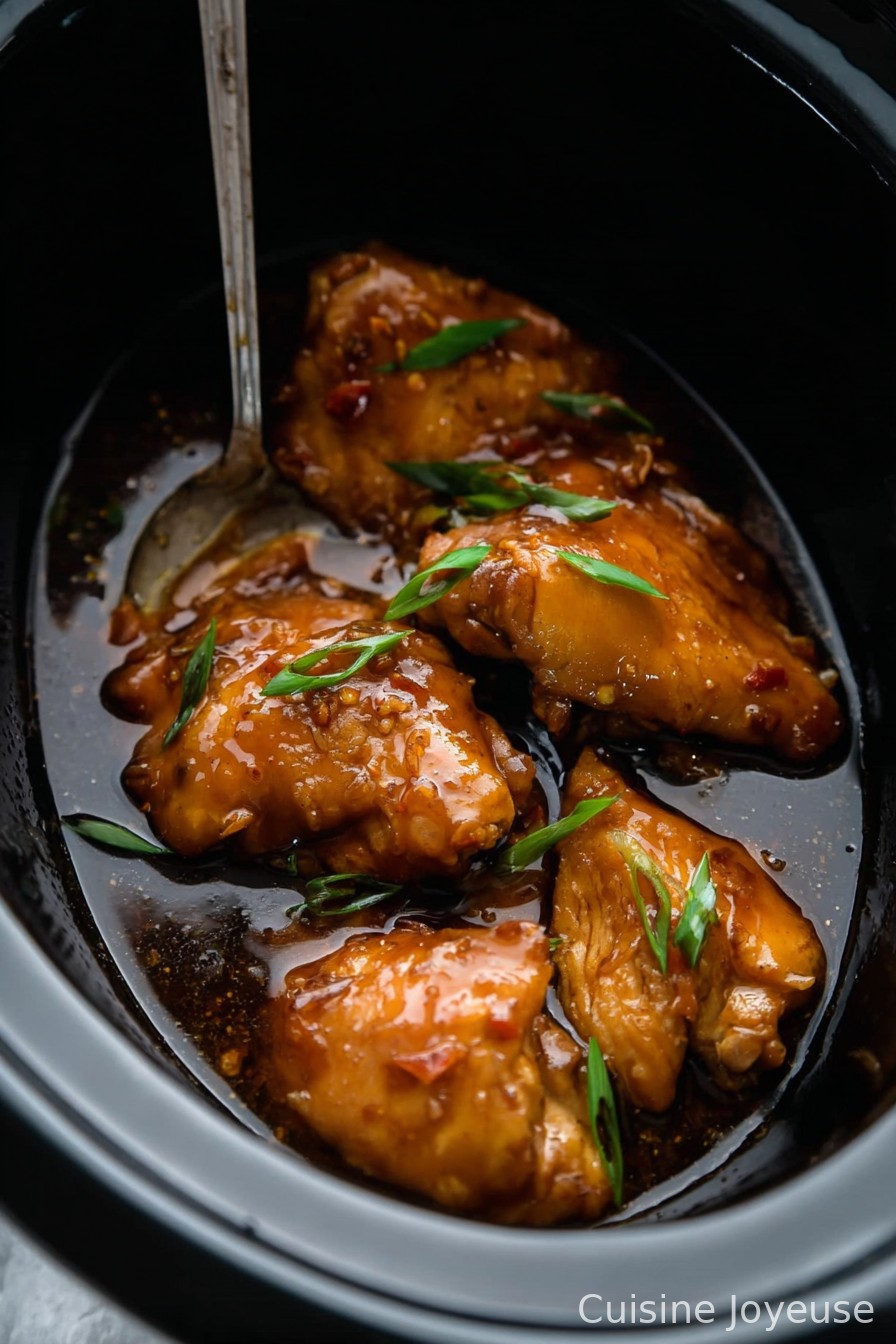 Crockpot Bourbon Chicken