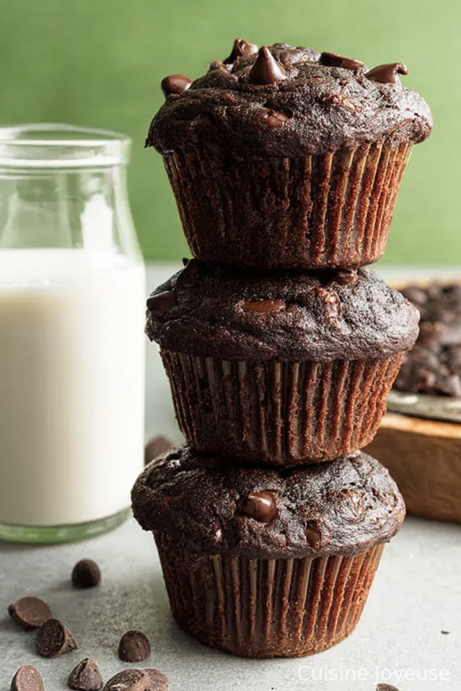 Double Chocolate Veggie Muffins