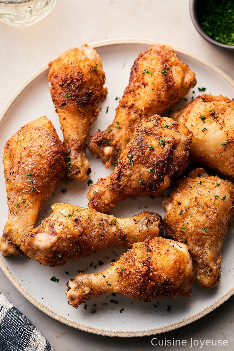 Extra Crispy Air Fryer Chicken Drumsticks