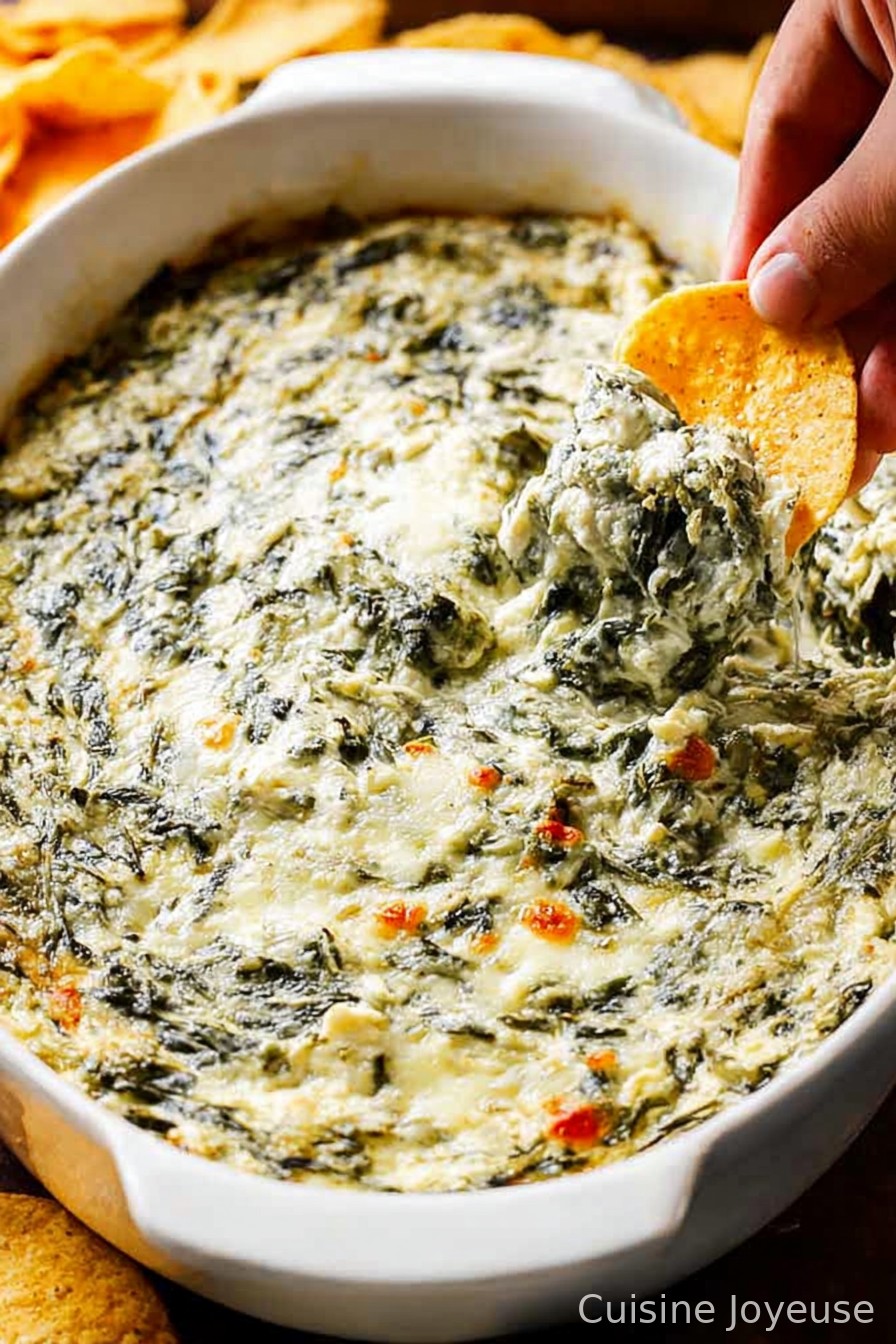 Game Day Spinach Artichoke Dip