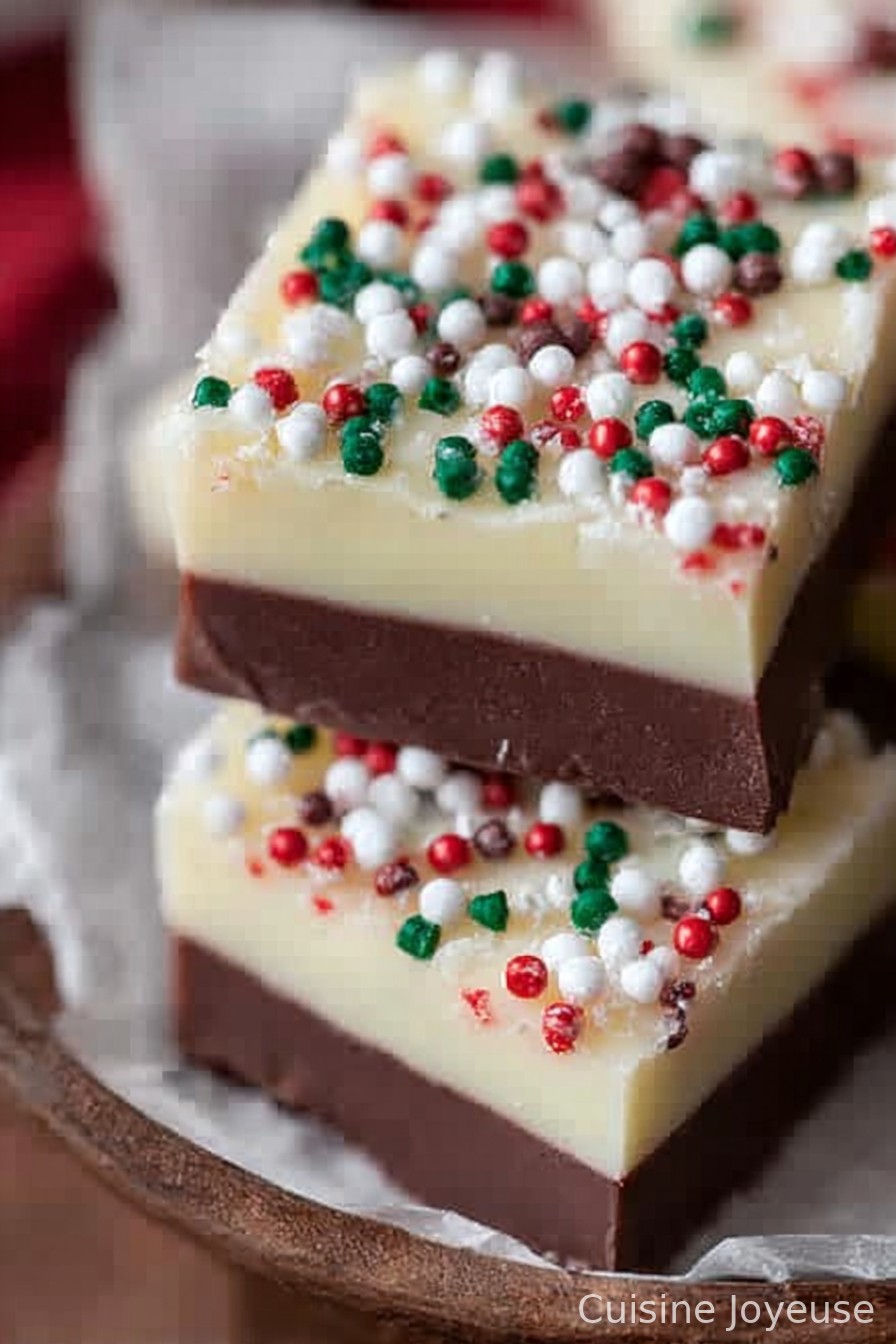 Layered Christmas Fudge Recipe
