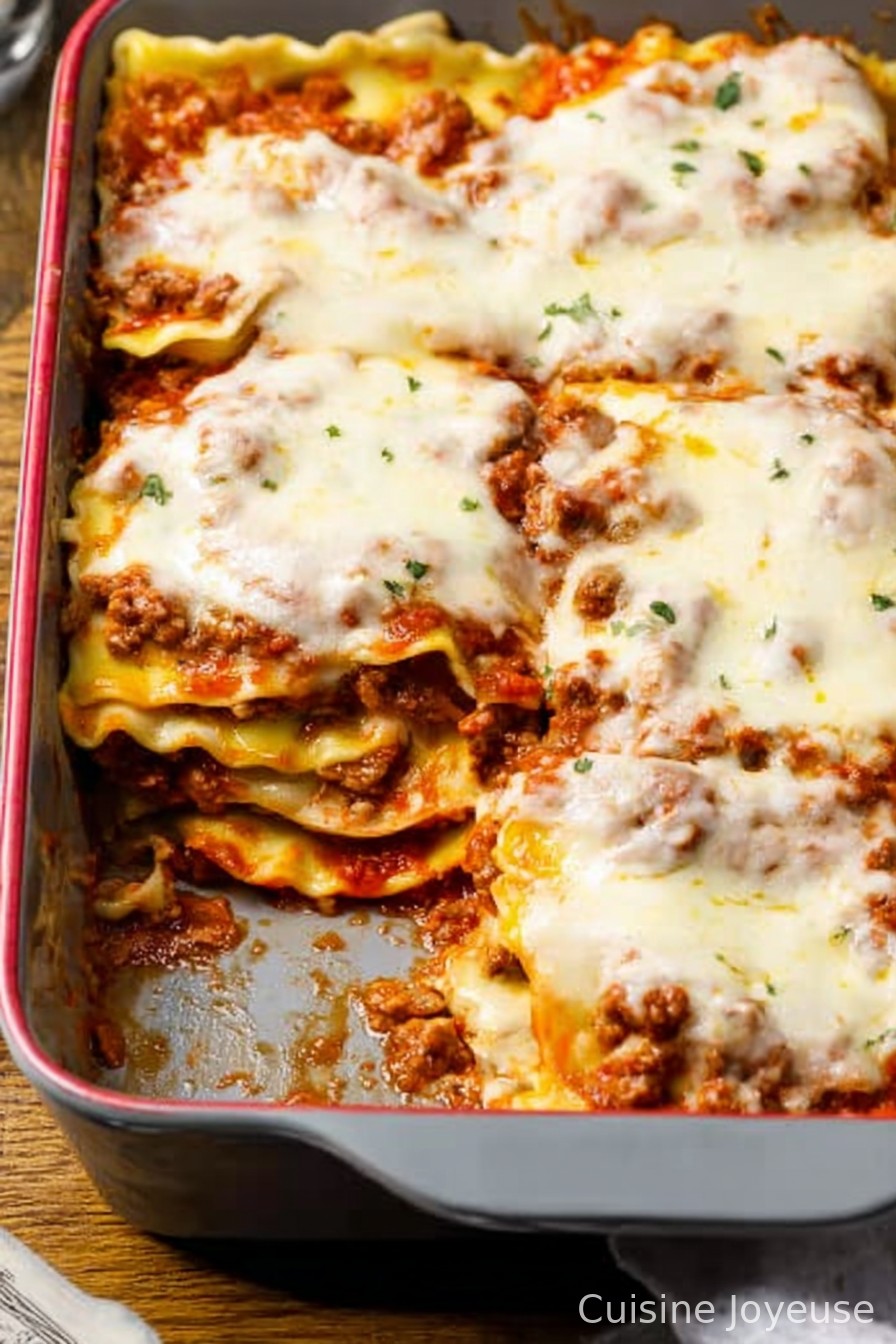 Lazy Ravioli Lasagna