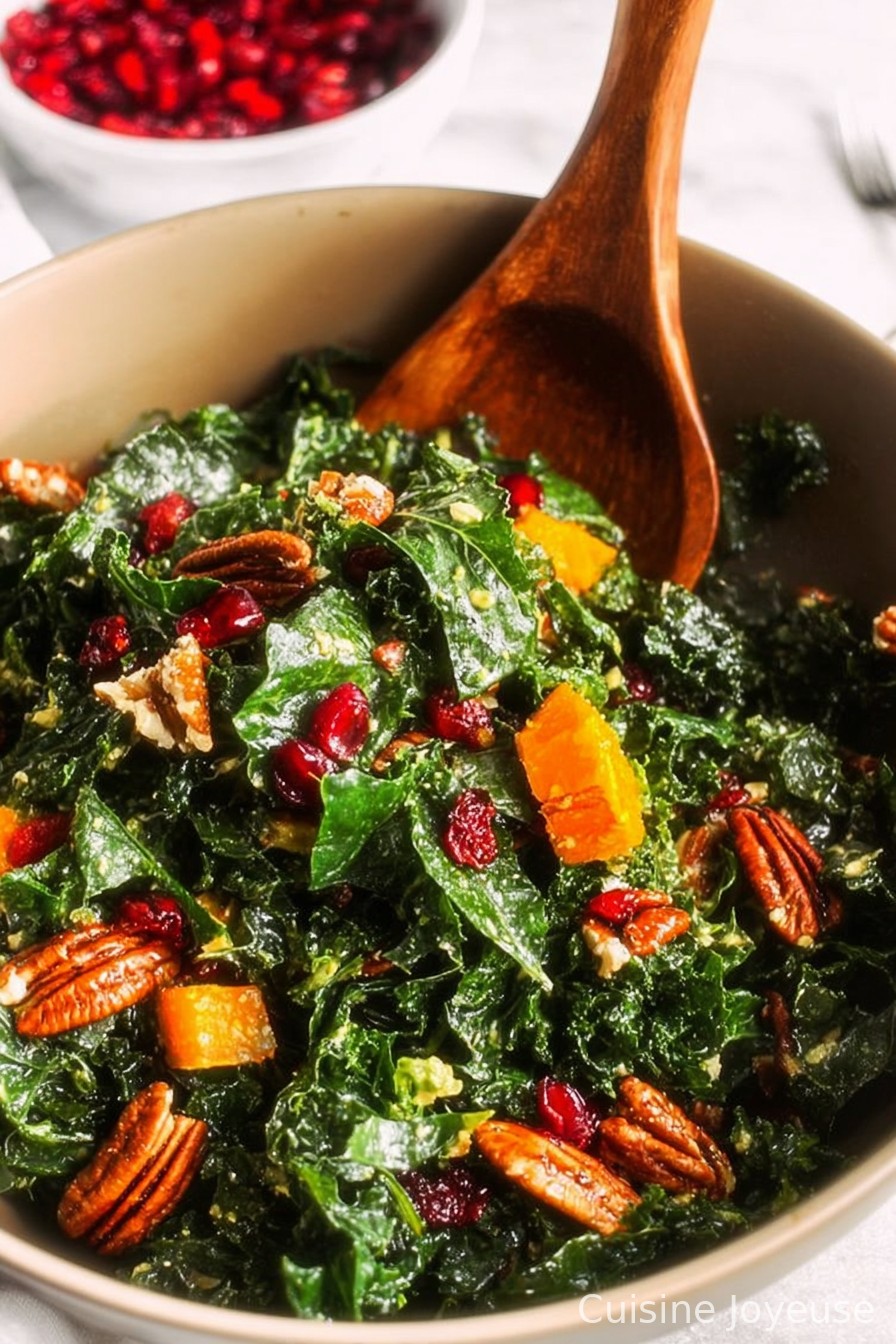 Paleo & Vegan Winter Kale Salad (Whole30 Option)