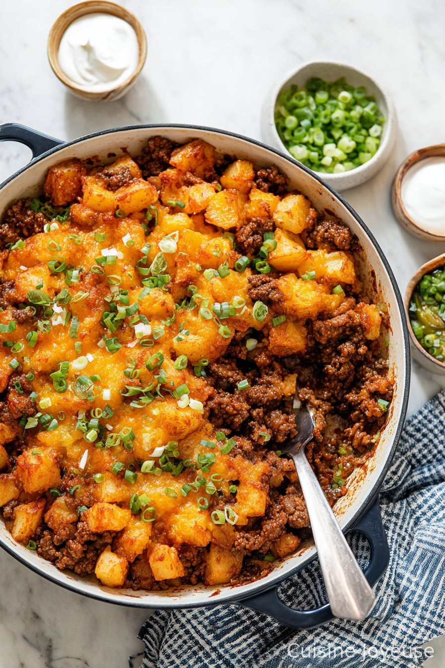 Quick Ground Beef Potatoes