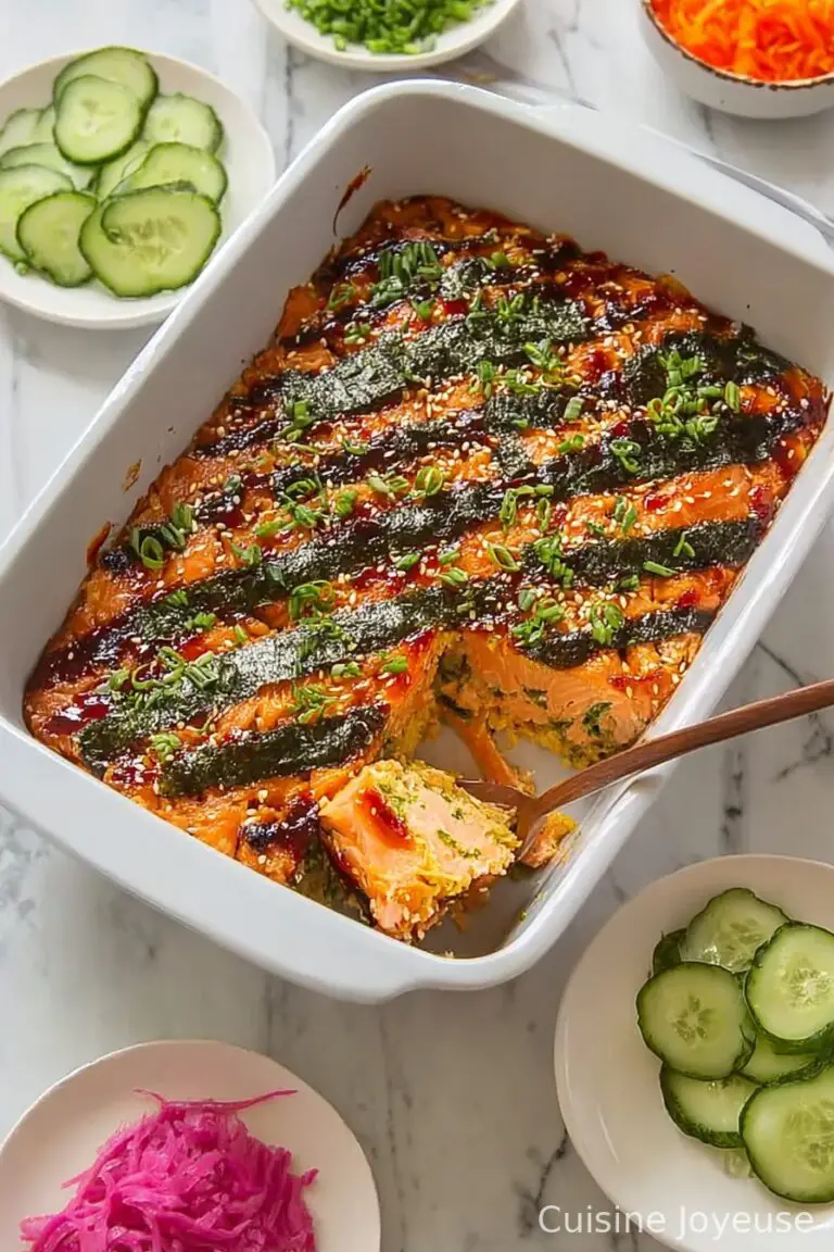 Salmon Sushi Bake