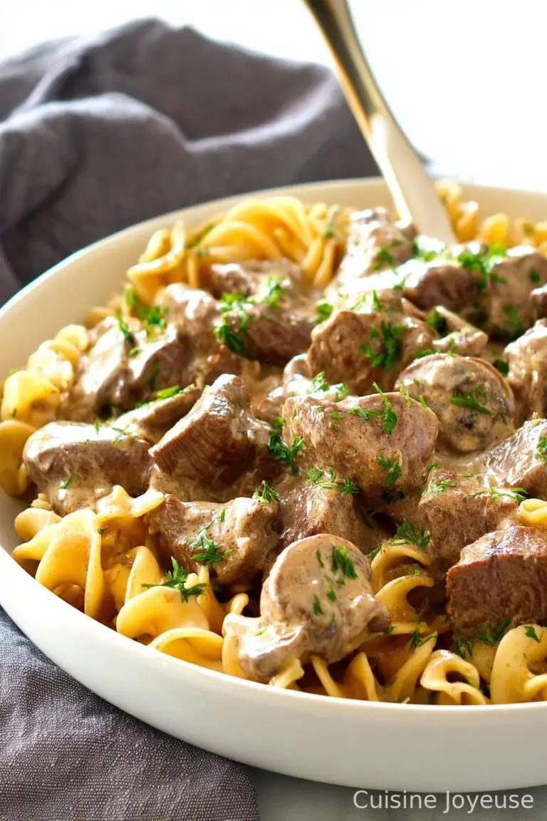 Slow Cooker Beef Stroganoff