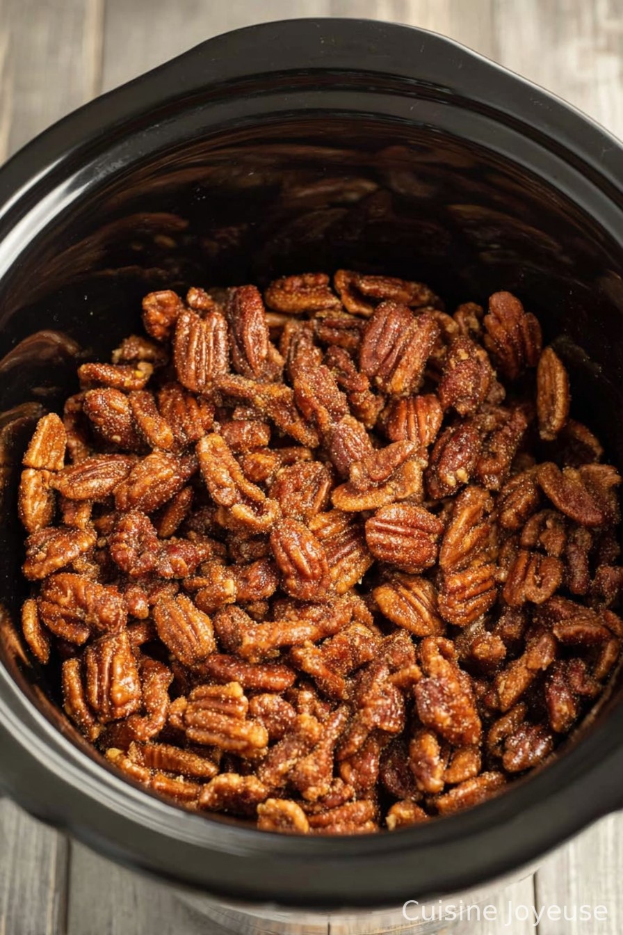Slow Cooker Candied Pecans