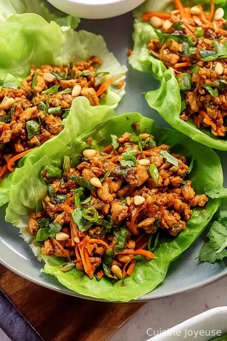 Thai Chicken Lettuce Wraps