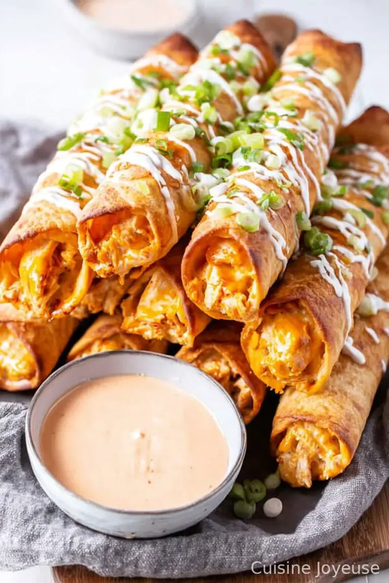 Baked Buffalo Chicken Taquitos