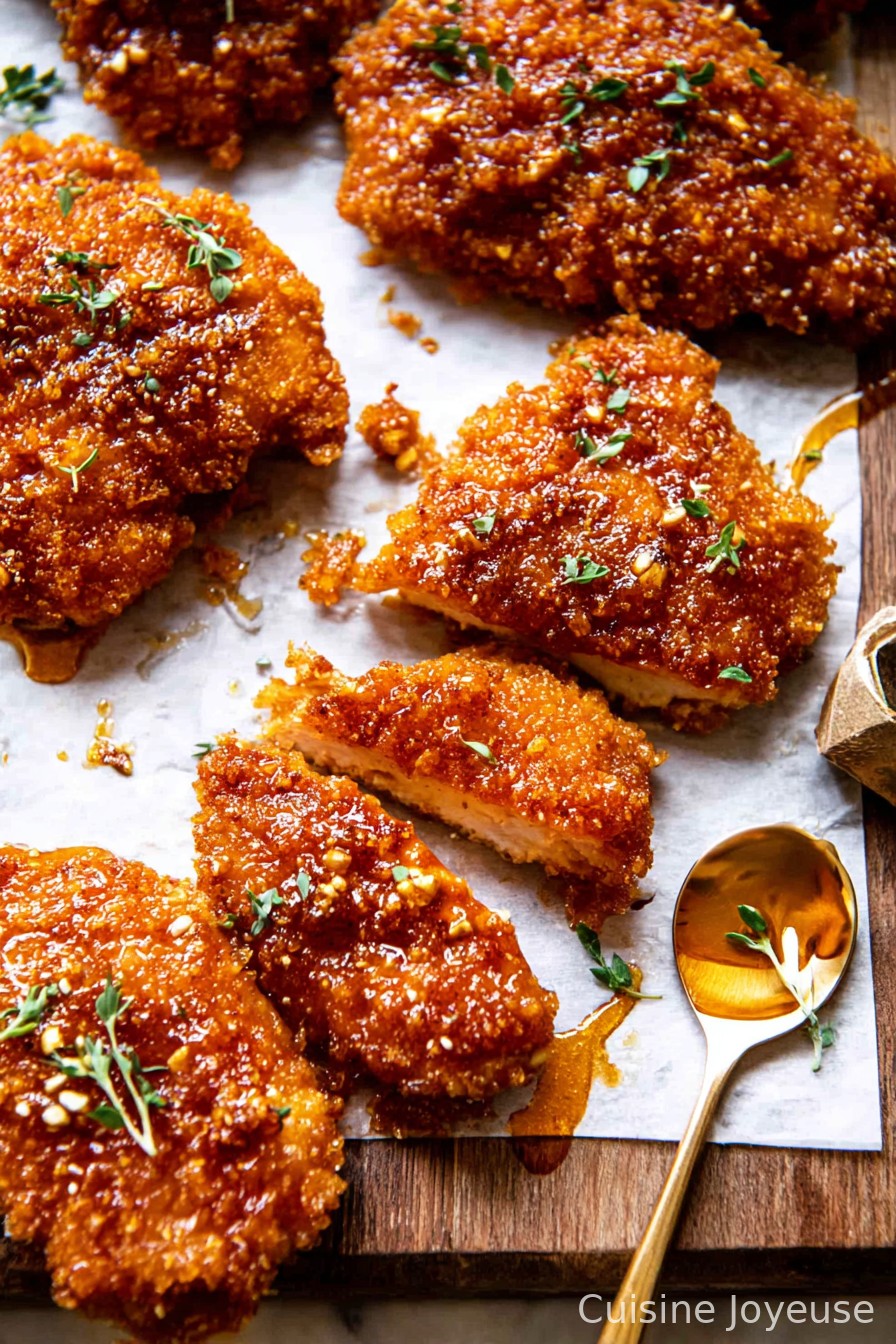 Baked Crunchy Hot Honey Chicken