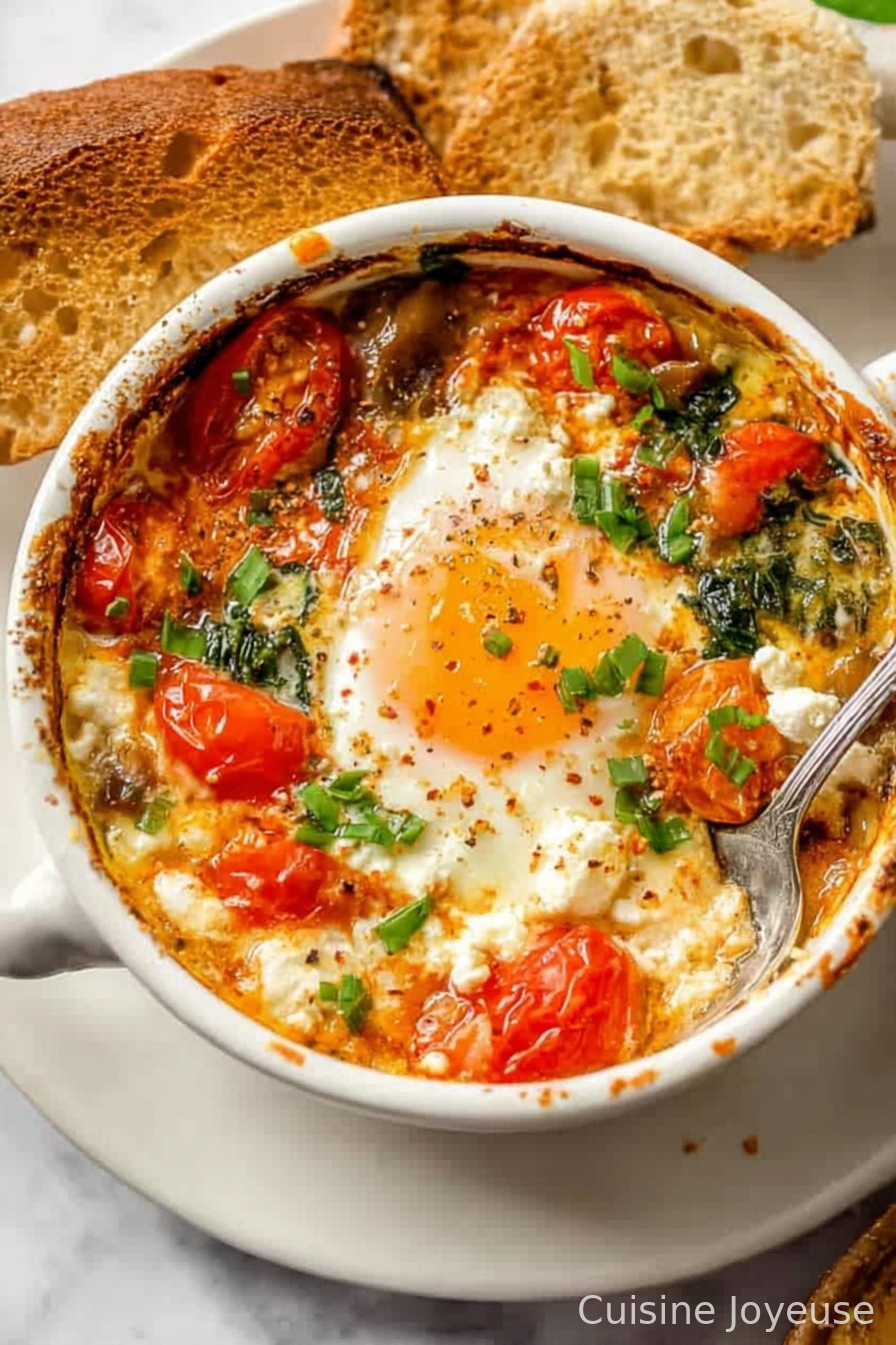 Baked Feta Eggs Recipe
