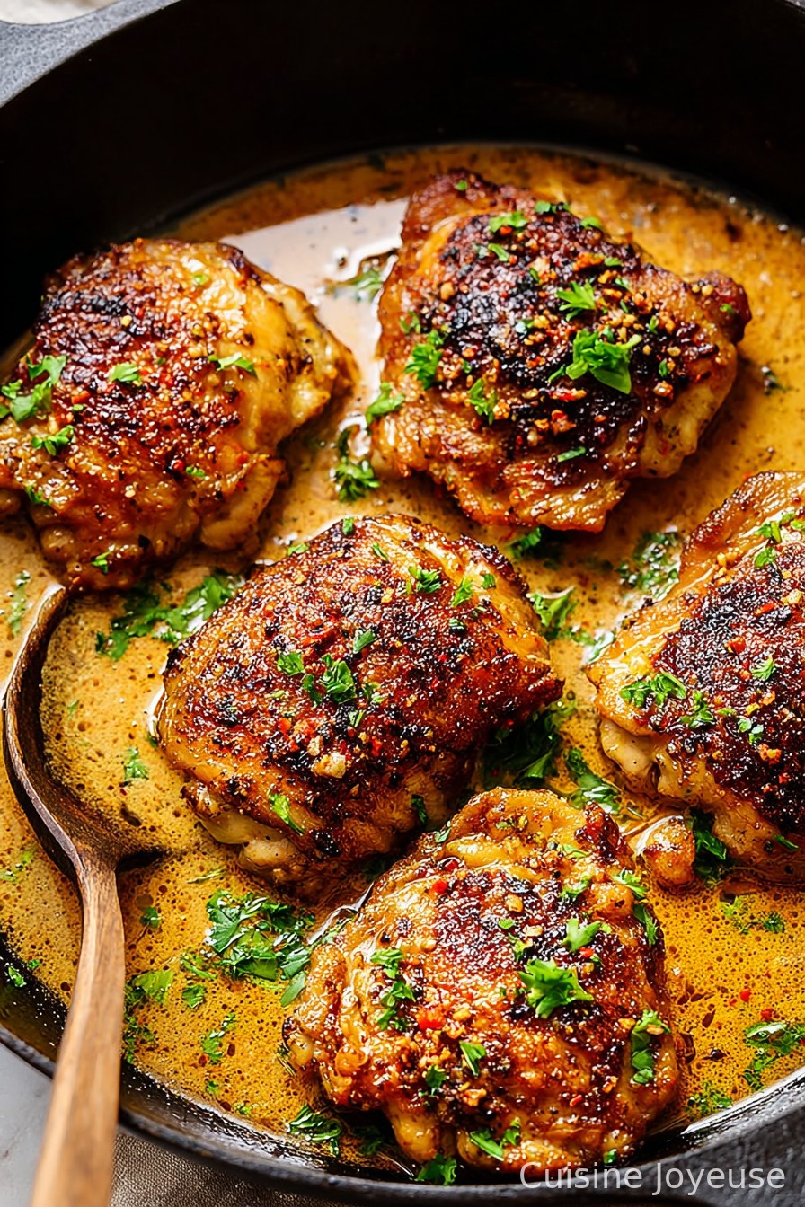 Easy Skillet Chicken Thighs