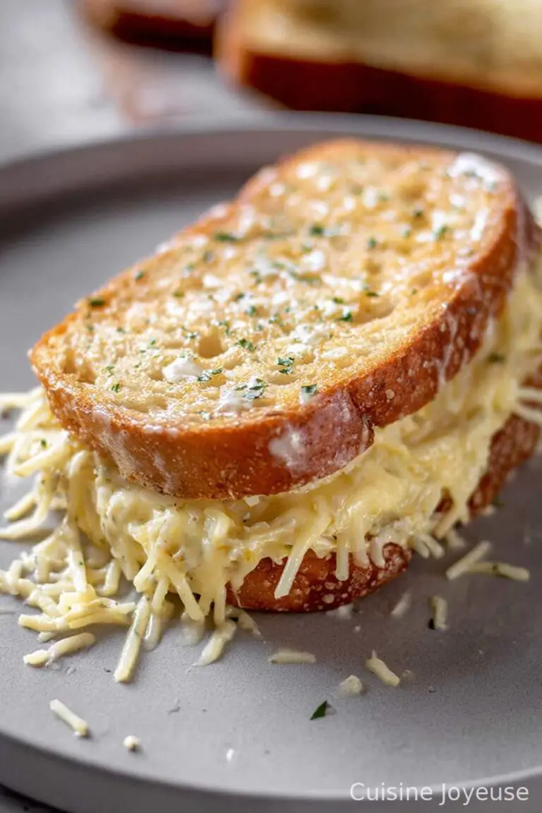 Garlic Bread Grilled Cheese