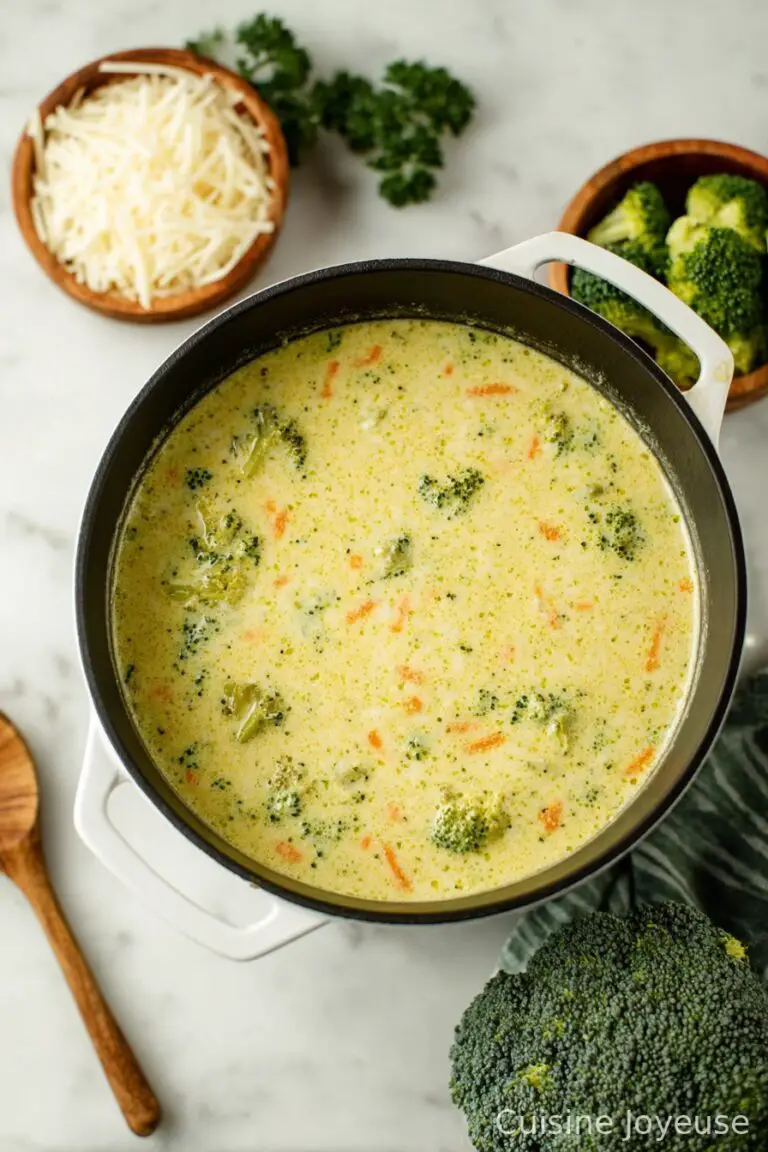 High Protein Broccoli Cheddar Soup