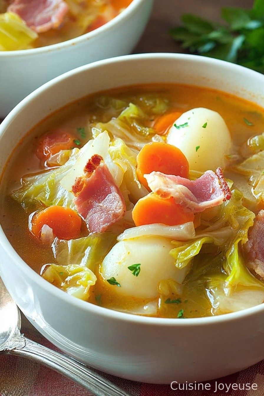 Irish Bacon, Cabbage, and Potato Soup
