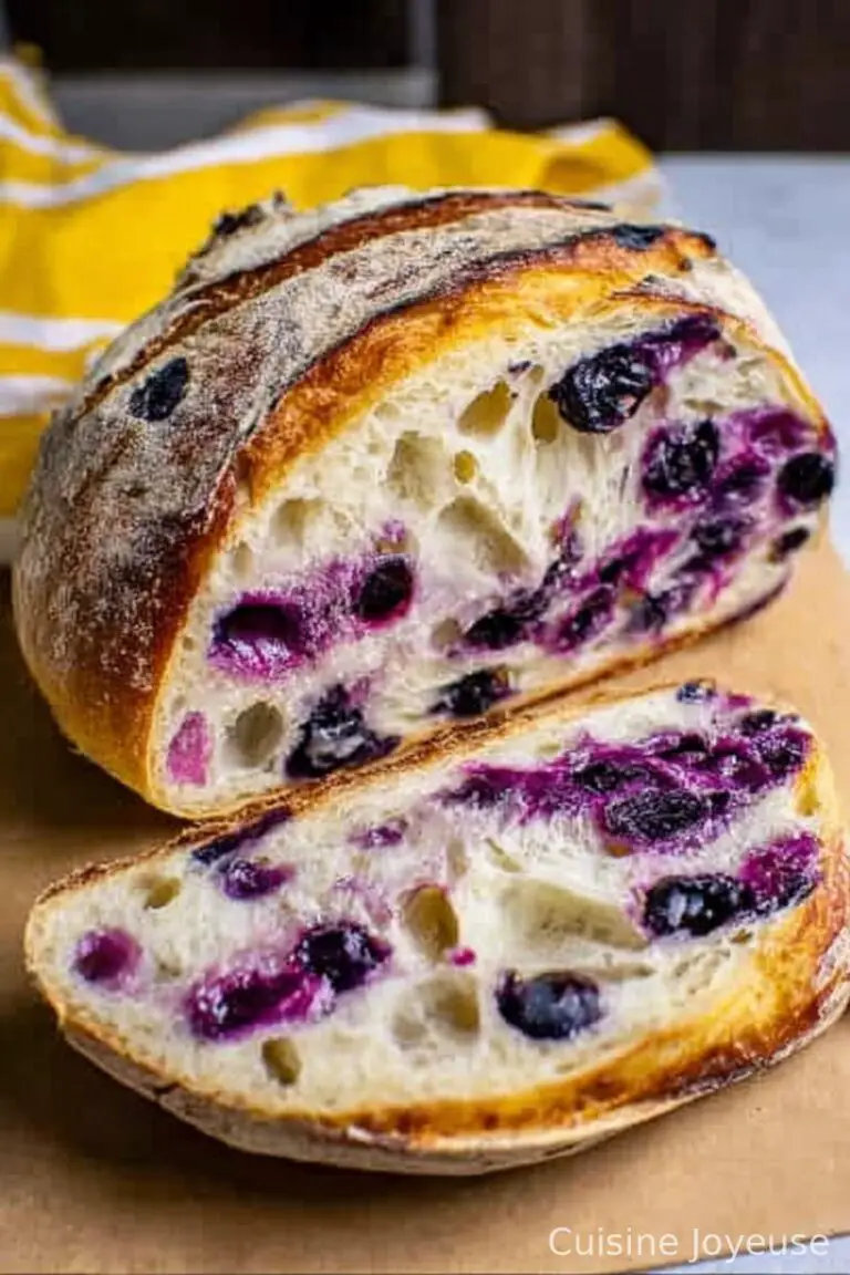 Lemon Blueberry Sourdough Bread