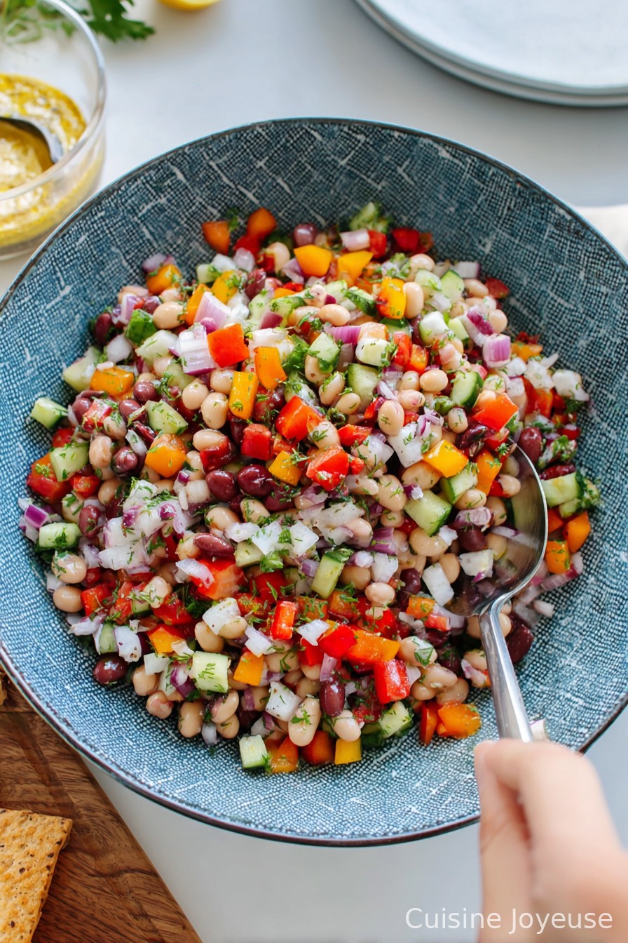 Mediterranean Dense Bean Salad