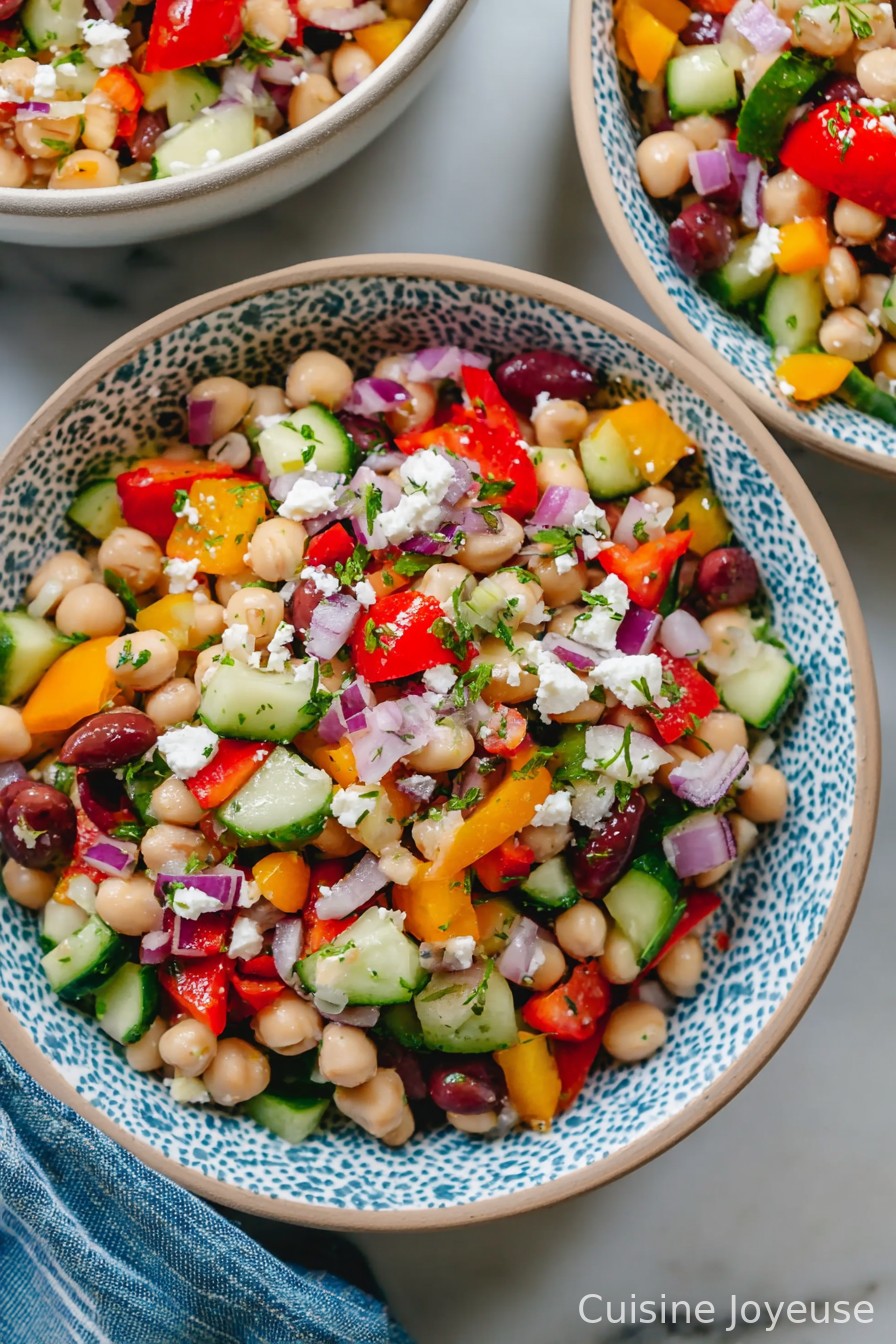 Mediterranean Dense Bean Salad