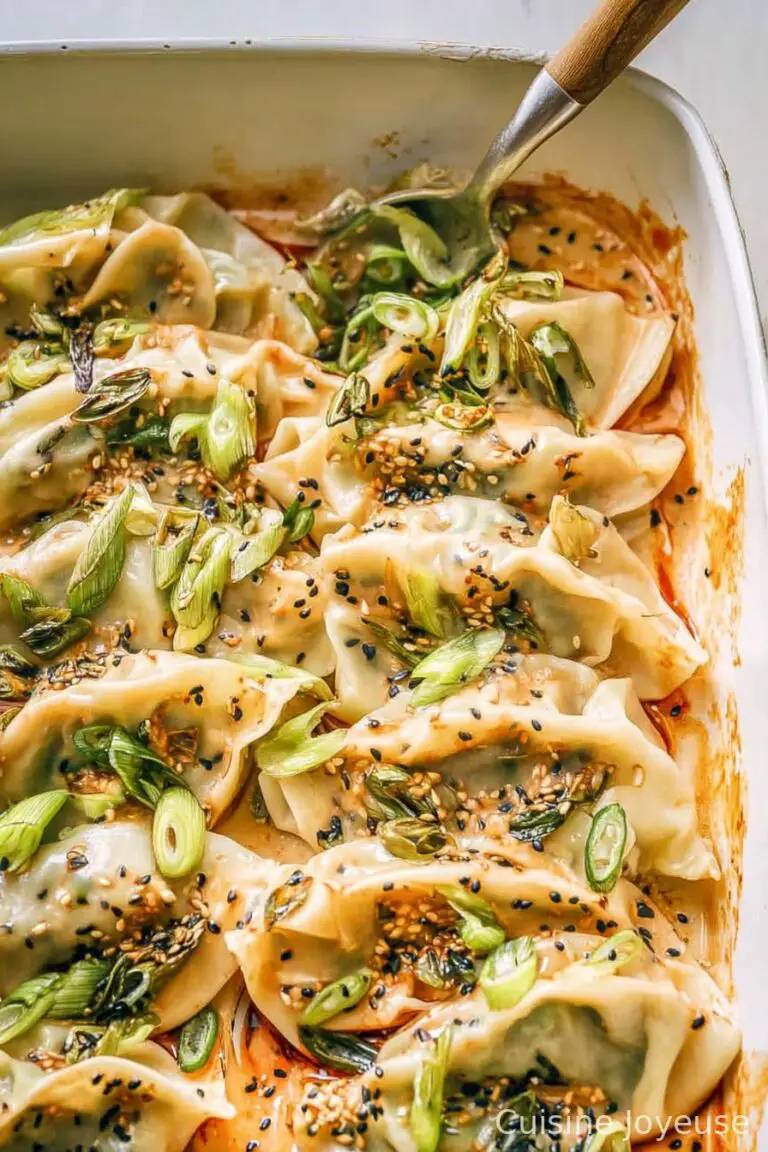 One Pan Dumpling Bake