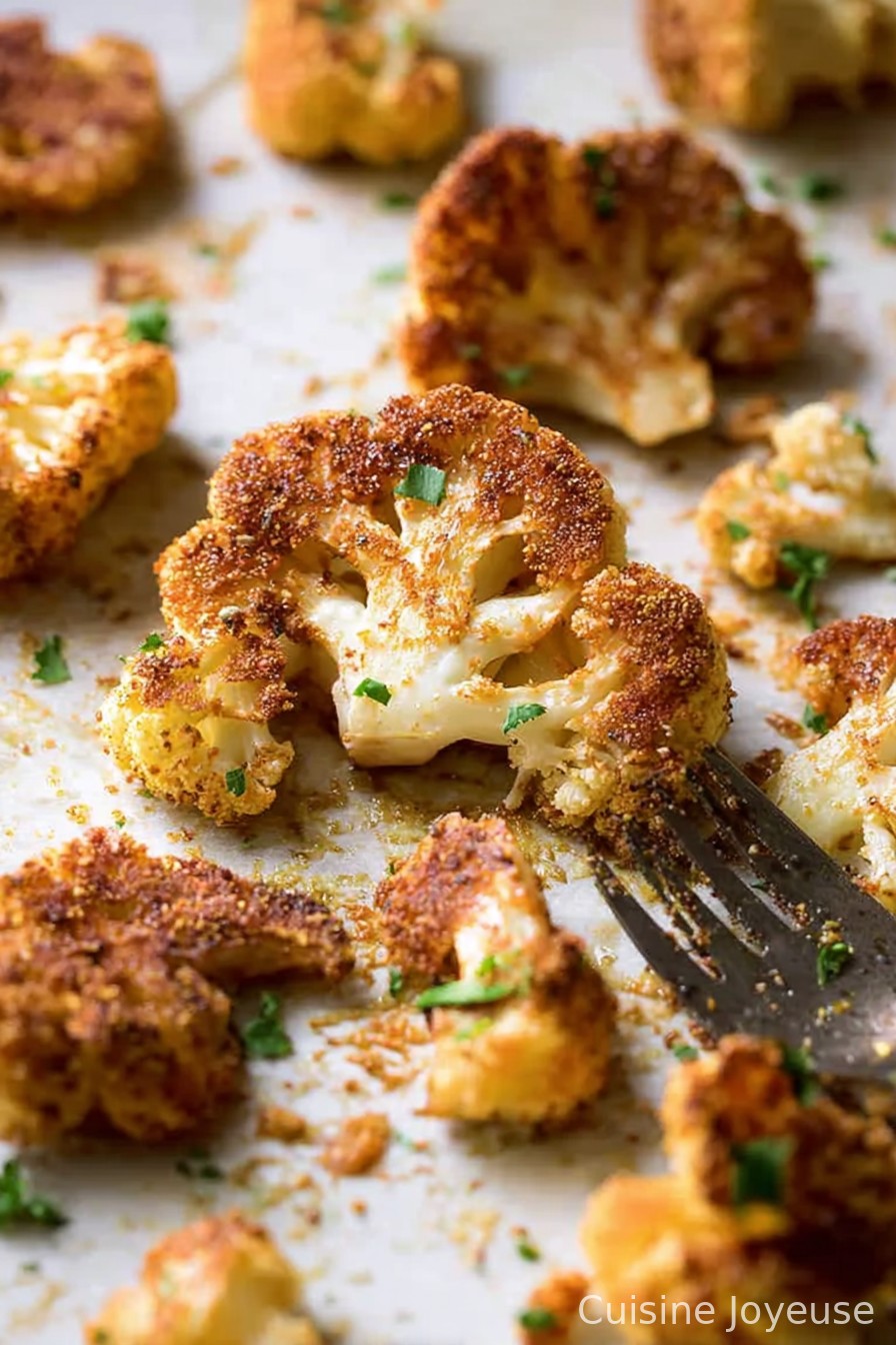 Roasted Parmesan Crusted Cauliflower