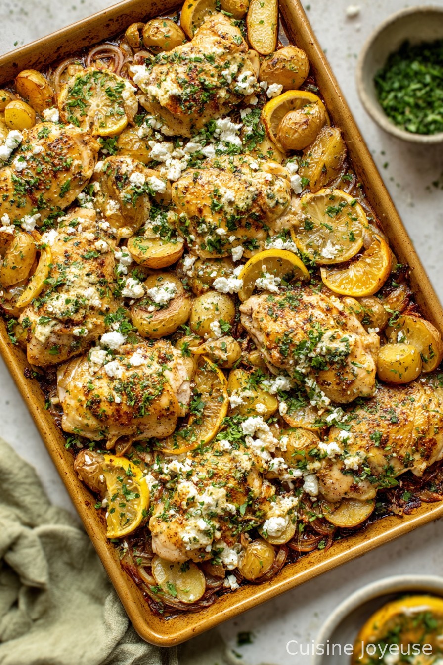 Sheet Pan Herby Lemon Garlic Chicken and Potatoes