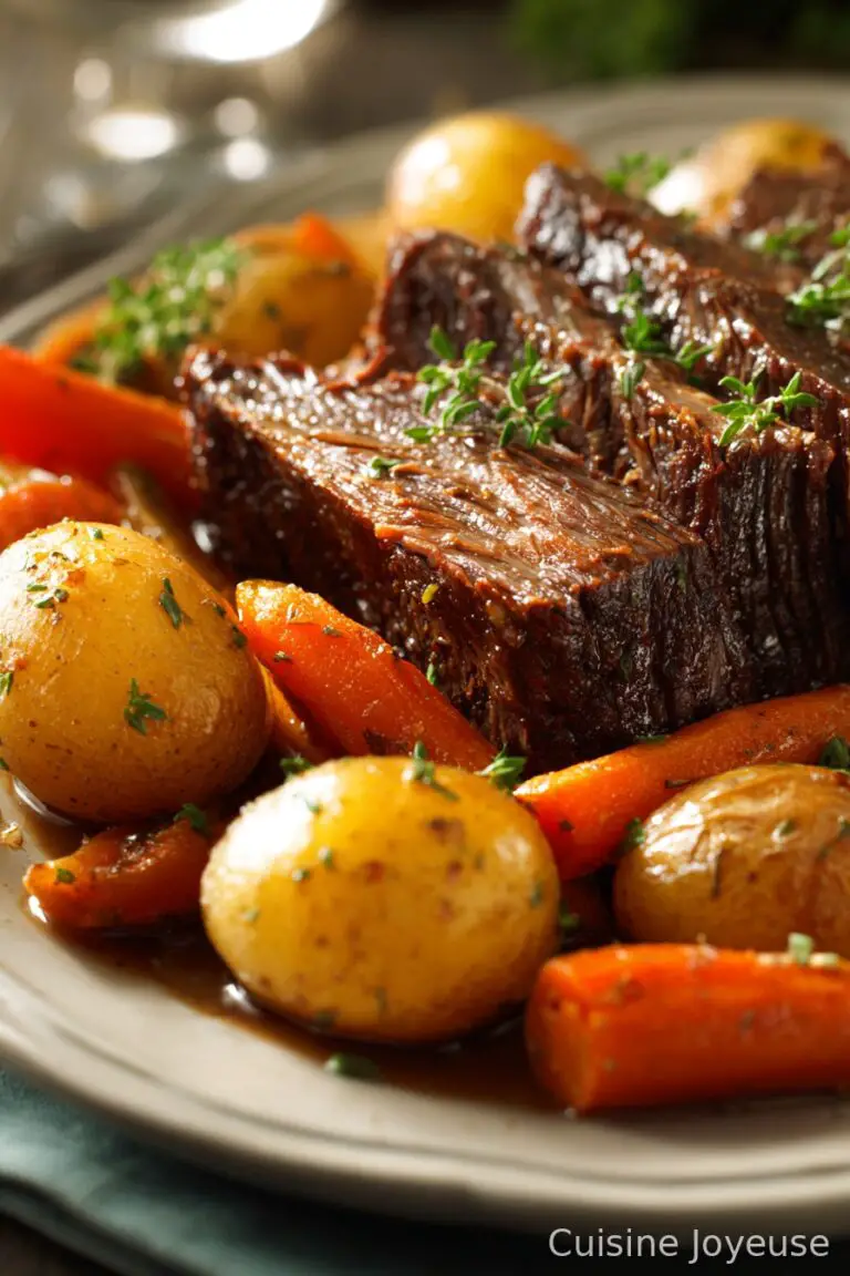Slow Cooker Beef Roast with Potatoes and Carrots