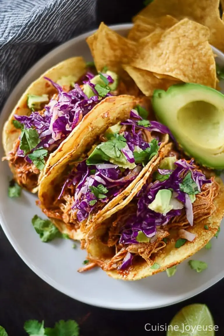 Slow Cooker Honey Chipotle Chicken Tacos