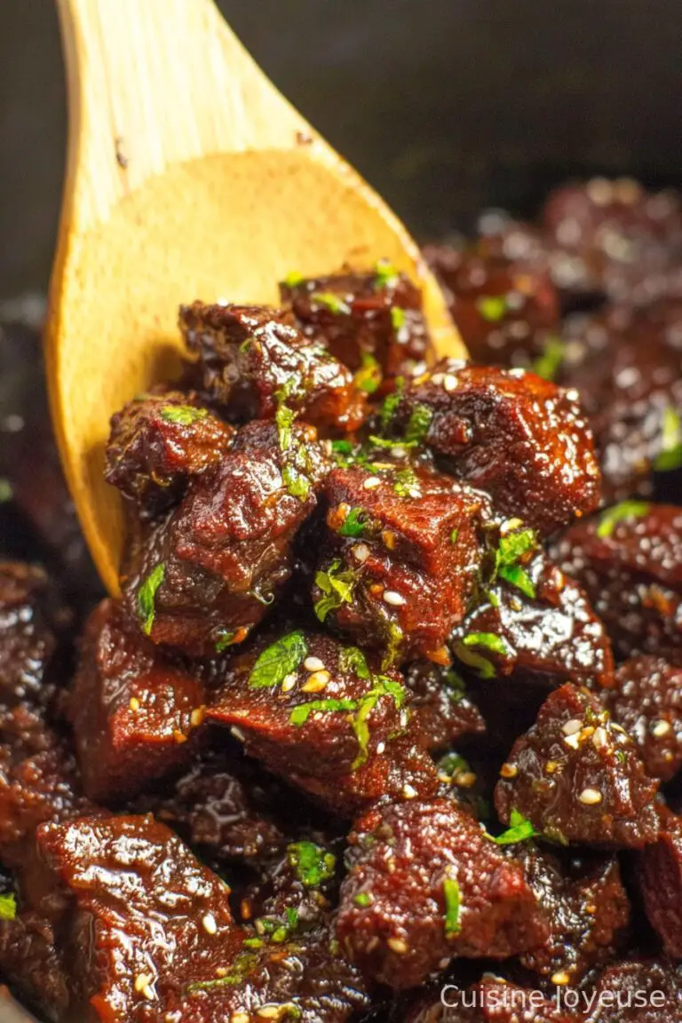 Slow Cooker Honey Garlic Steak Bites