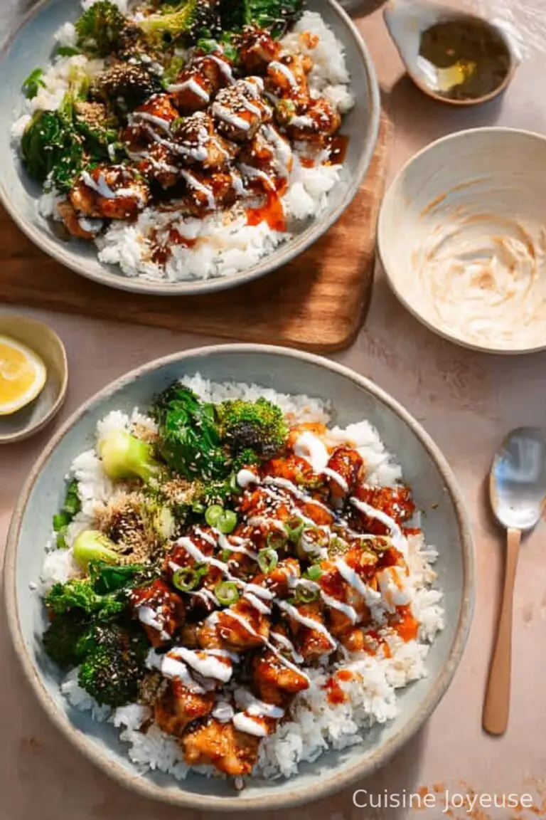 Sticky Chicken Rice Bowls