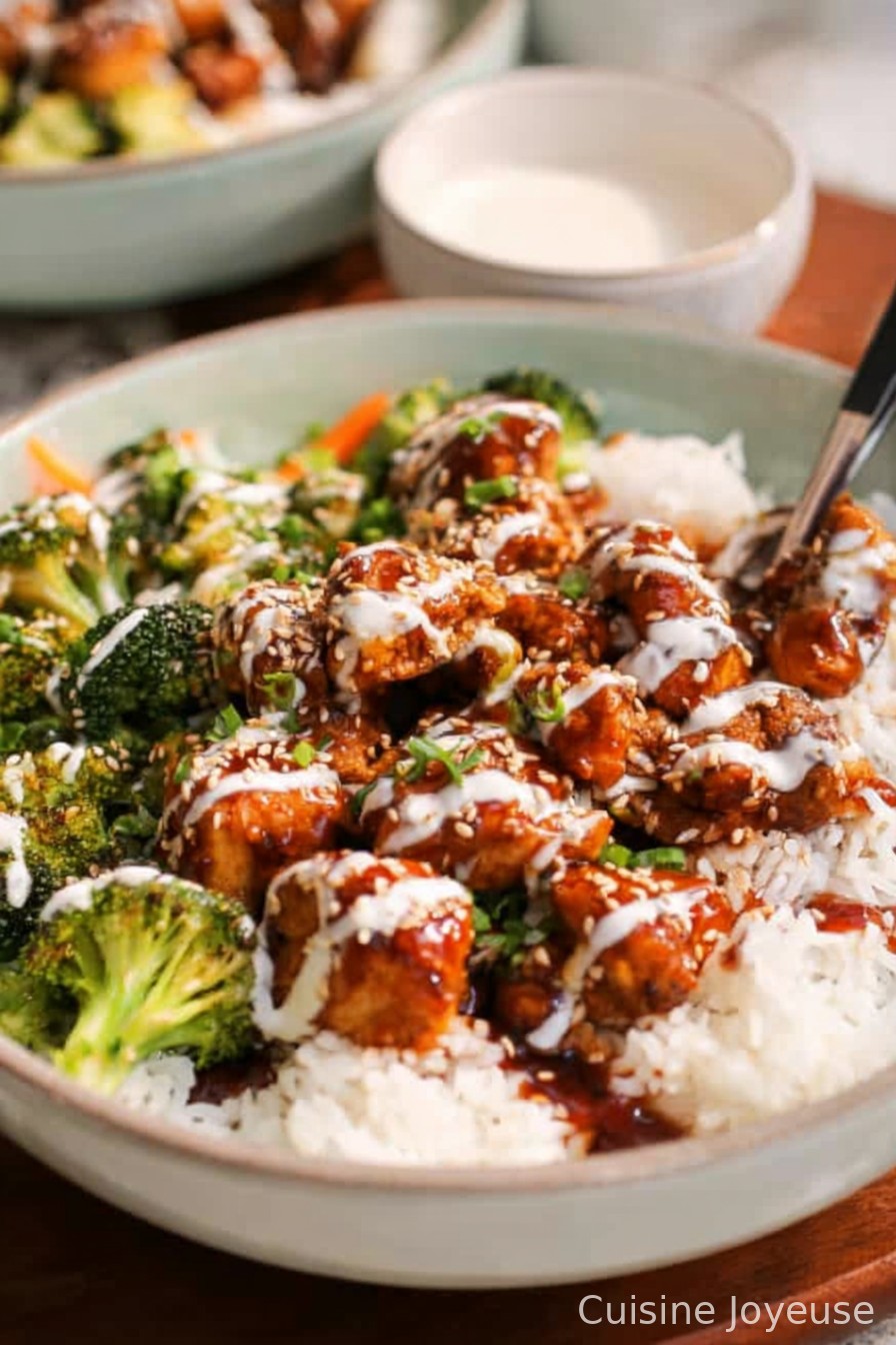 Sticky Chicken Rice Bowls