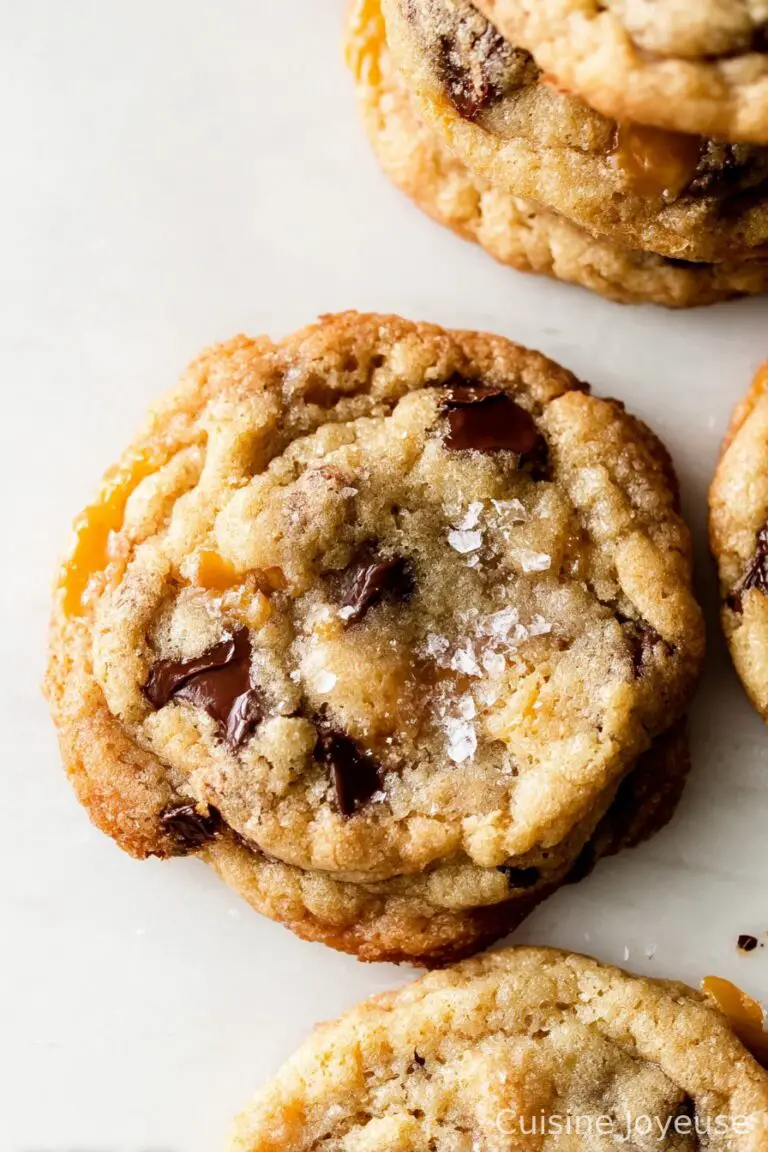The Best Chewy Salted Caramel Chocolate Chip Cookies