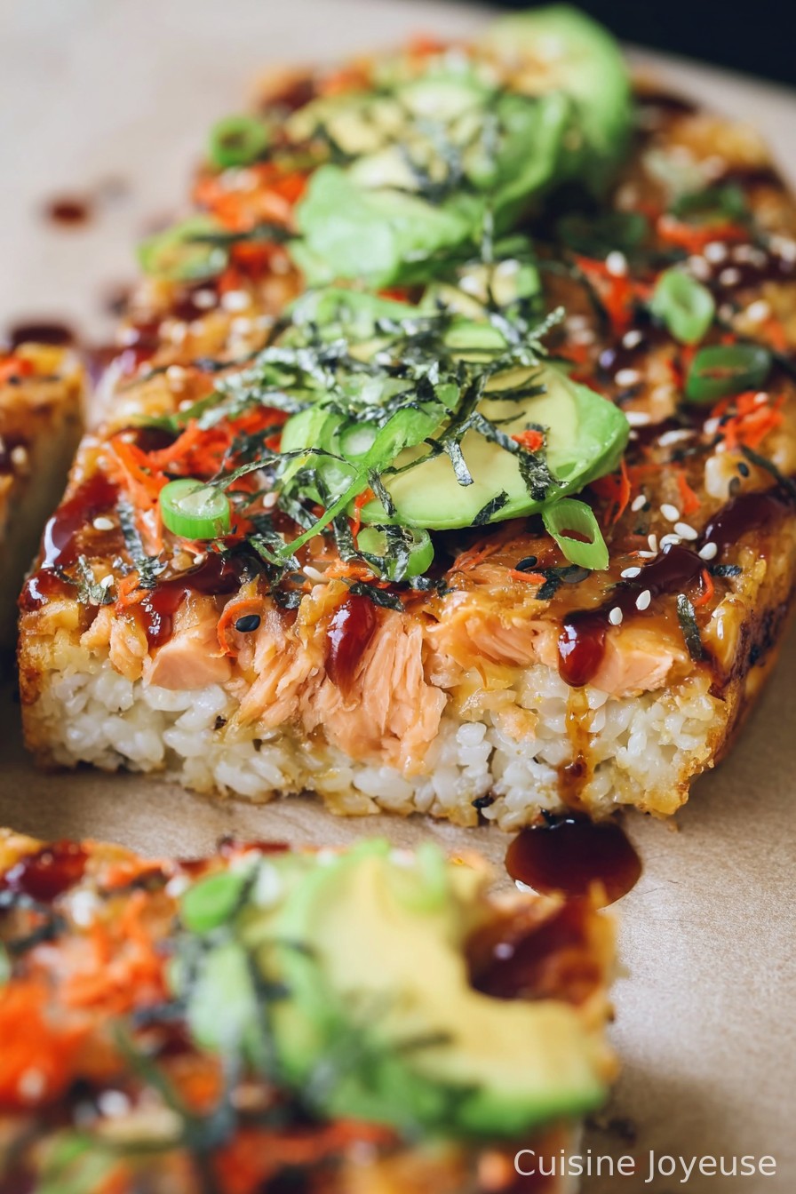 The Best Salmon Sushi Bake