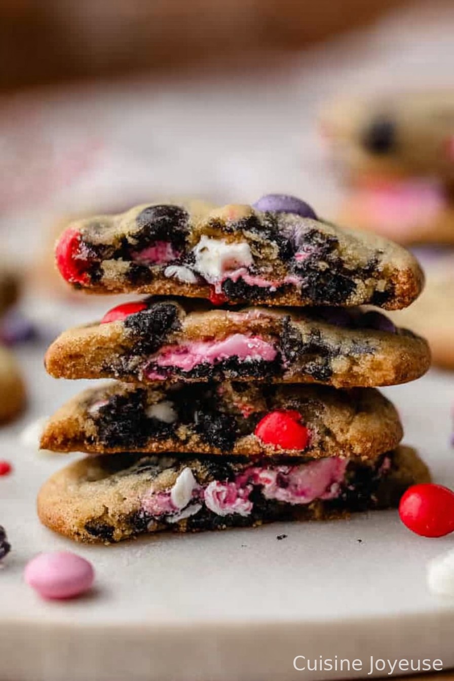 The Best Valentine’s Day Oreo m&m’s Cookies
