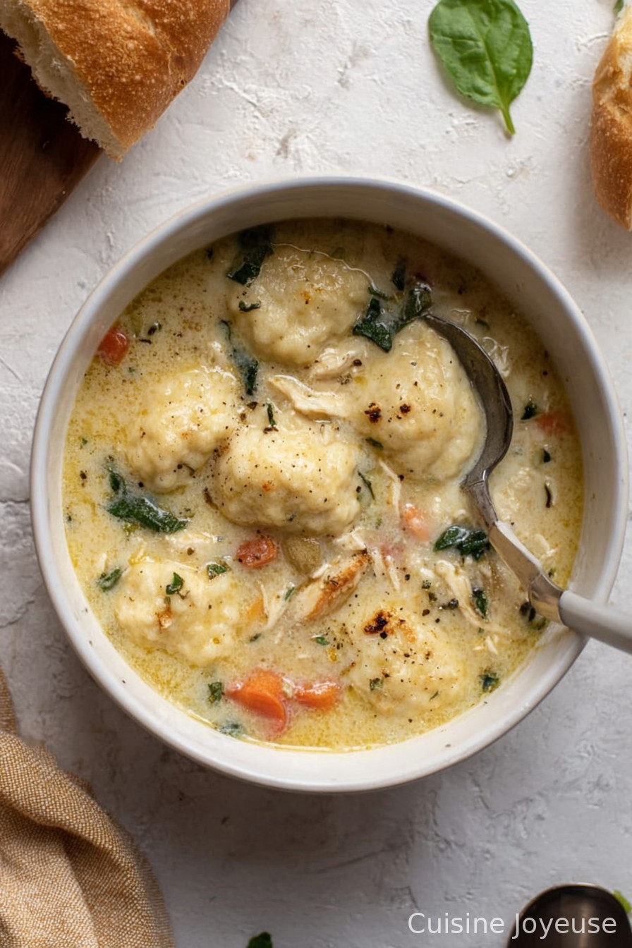 Winter Chicken Soup with Ricotta Dumplings