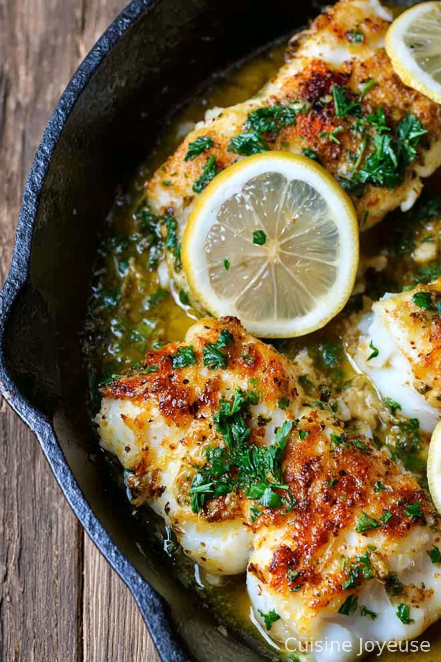 Baked Cod Recipe with Lemon and Garlic