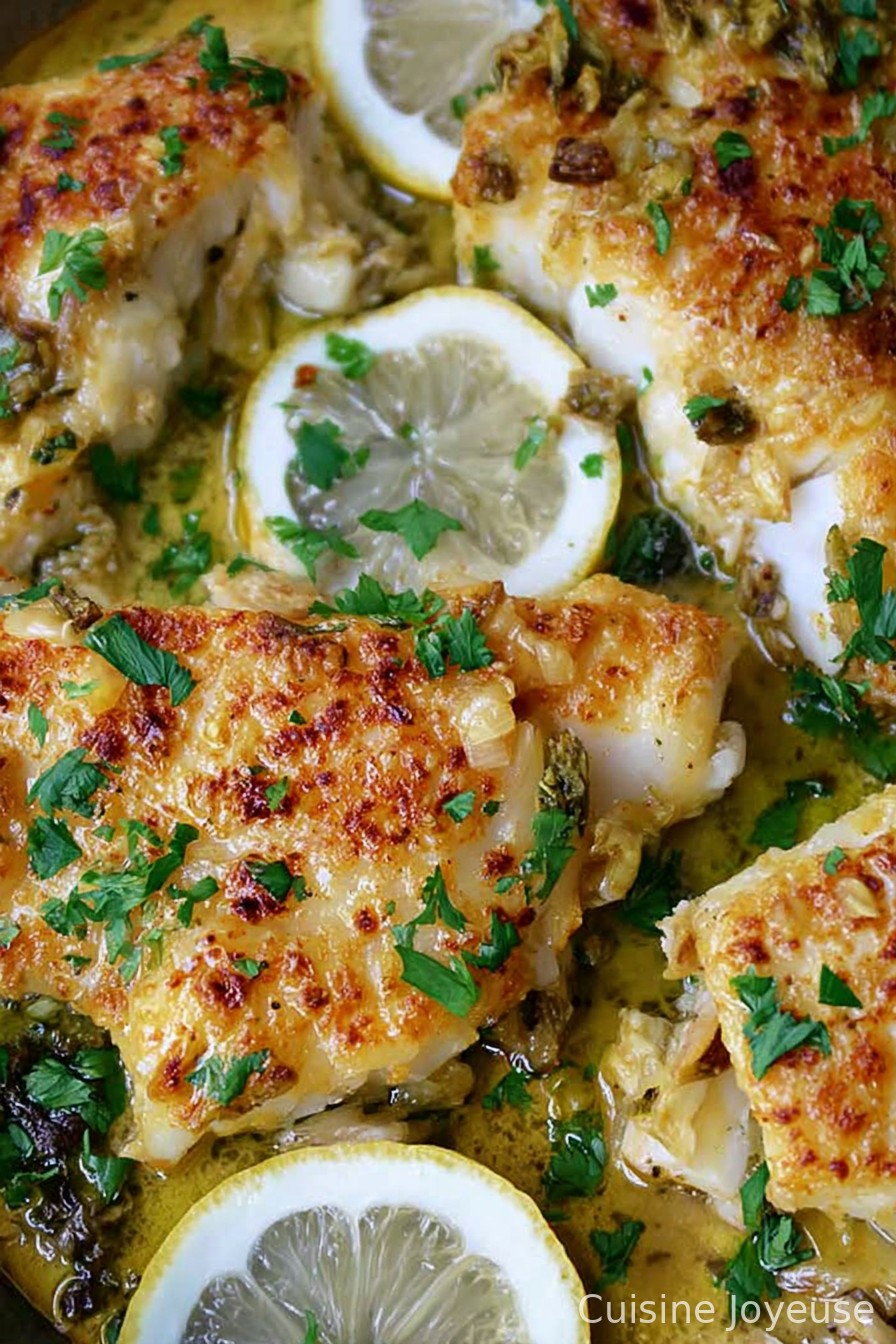Baked Cod Recipe with Lemon and Garlic