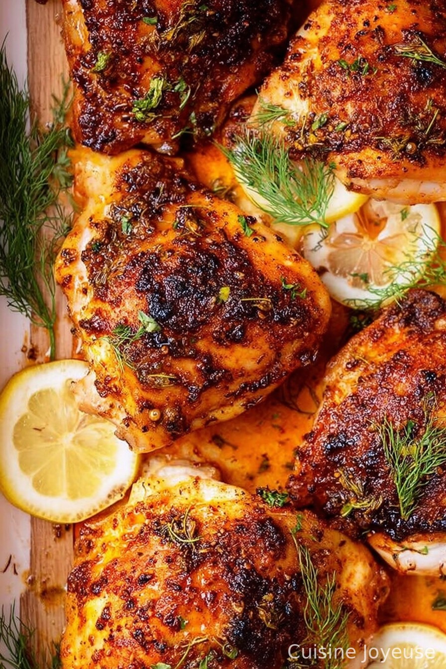 Crispy Baked Chicken Thighs