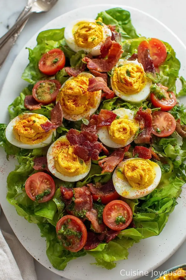 Deviled Egg, Bacon & Tomato Salad with Herb Vinaigrette