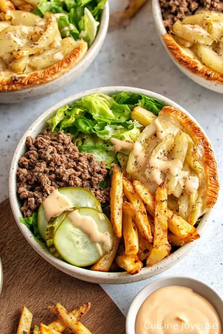 Easy Burger Bowls