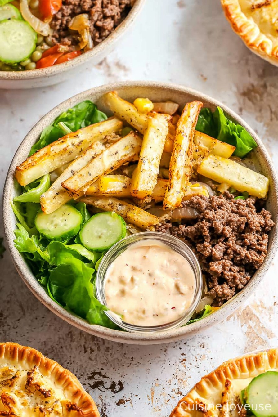 Easy Burger Bowls