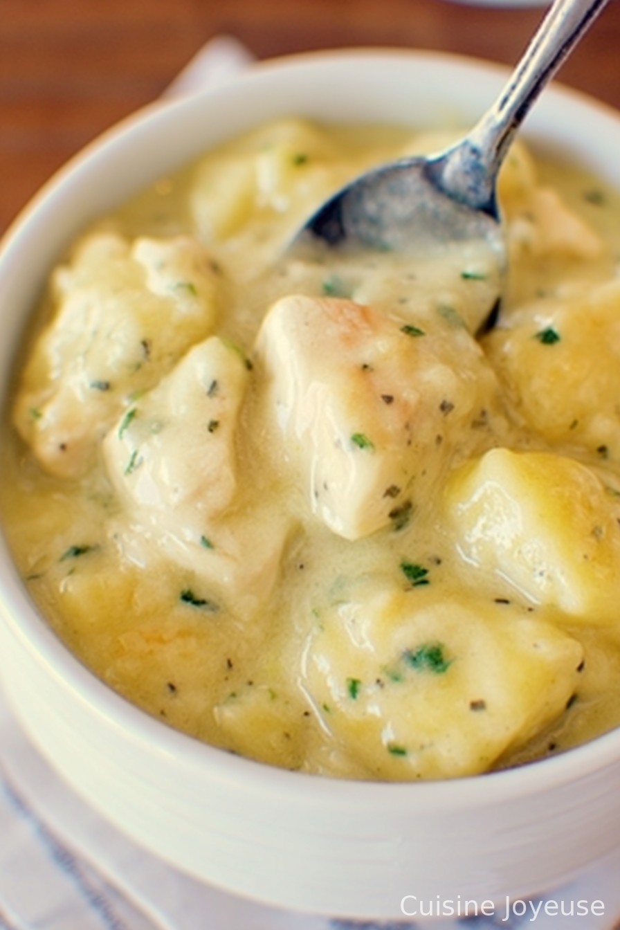 Easy Chicken and Dumplings with Canned Biscuits