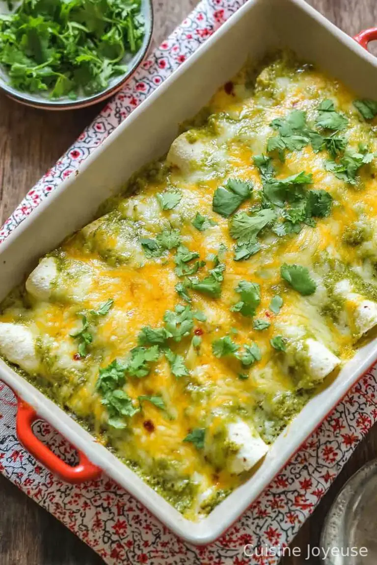 Green Enchiladas with Chicken