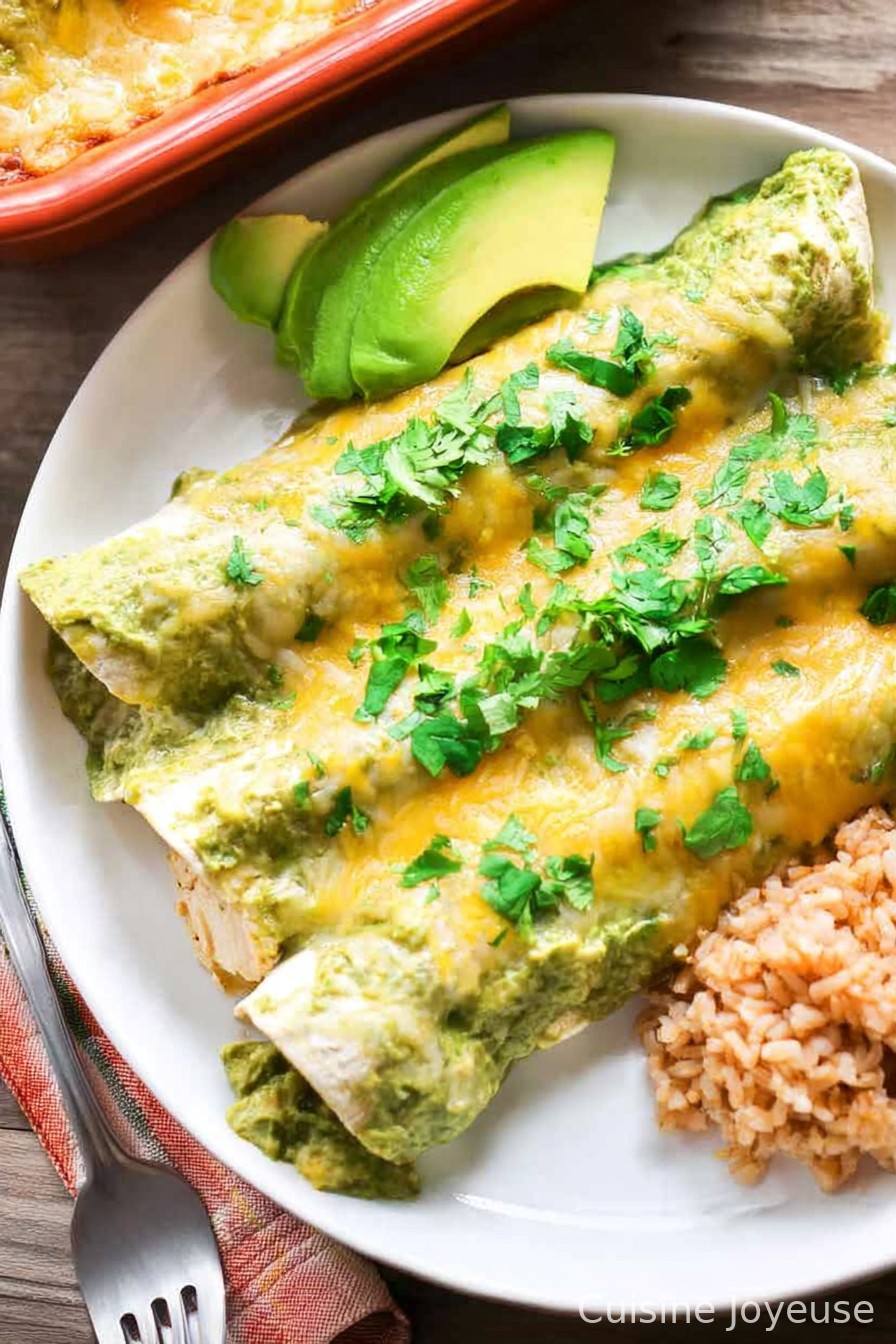 Green Enchiladas with Chicken